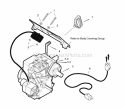 Electric Starter Group Diagram and Parts List for ESS50220E 7800083 Snapper Snow Blower