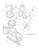 Chute System Group Diagram and Parts List for ESS50220E 7800083 Snapper Snow Blower