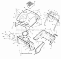 Body Covering Group Diagram and Parts List for SS5220E 1695470 Snapper Snow Blower