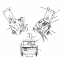 Decals Group Diagram and Parts List for SS5220E 1695470 Snapper Snow Blower