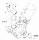 Chute Group - Remote Diagram and Parts List for SN822EX 1695884 Snapper Snow Blower