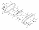 Transmission Assembly Diagram and Parts List for SST5 80521 Snapper Tiller