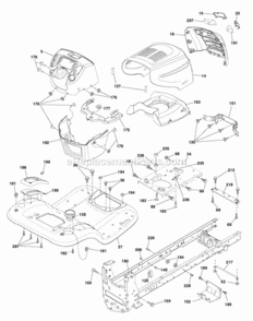 Part Location Diagram of 705265 Briggs and Stratton Deck Assembly
