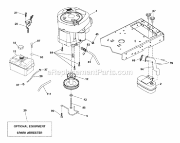 Part Location Diagram of 705141 Snapper Fuel Line