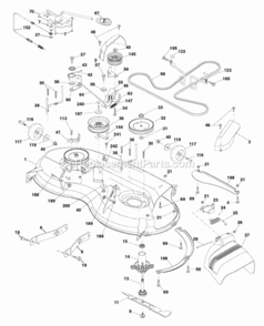 Part Location Diagram of 709795 Briggs and Stratton V-belt