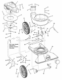 Engine Impeller Housing Wheels Diagram and Parts List for SV25550HV 7085639 Snapper Leaf Blower / Vacuum