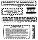 Decals Diagram and Parts List for SVCB258 80629 Snapper Leaf Blower / Vacuum