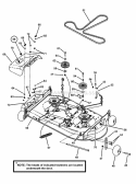 42 Mower Deck Assembly (Part 3) Diagram and Parts List for SZT18426BVE 85681 Snapper Lawn Tractor