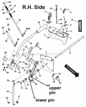 Twin Stick Control RH Diagram and Parts List for SZT18426BVE 85681 Snapper Lawn Tractor