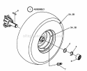 Wheels- Rear Diagram and Parts List for ESZT18336BVE 85697 Snapper Lawn Tractor