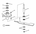 48 Spindle Assembly Diagram and Parts List for SZT20486BVE 85682 Snapper Lawn Tractor