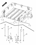 Bed Assembly (Dump Bed) Diagram and Parts List for UVGT1621BV 7085903 Snapper Lawn Tractor
