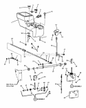 Seat Pedestal Group- Controls Diagram and Parts List for UVGT1621BV 7085903 Snapper Lawn Tractor