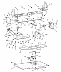 Seat Pedestal Group- Frame Diagram and Parts List for UVGT1621BV 7085903 Snapper Lawn Tractor