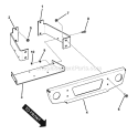 Bumper Group (Late Production) Diagram and Parts List for UVGT1621BV 7085903 Snapper Lawn Tractor