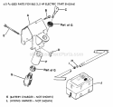 Electric Start Parts Diagram and Parts List for V182S  Snapper Lawn Mower