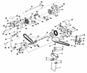Transmission Assembly Diagram and Parts List for V214 82860 Snapper Lawn Mower