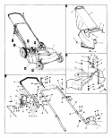 Grass Catcher And Side Chute Diagram and Parts List for V21XPS  Snapper Lawn Mower