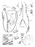 Electrical System (For 9Hp Briggs Recoil Start) Diagram and Parts List for 280922B 84697 Snapper Lawn Tractor