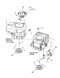Engine Muffler  Drive Disc Diagram and Parts List for 281323BVE 84876 Snapper Lawn Tractor