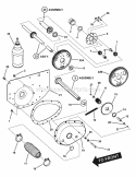 Differential R H Fender Diagram and Parts List for 281323BVE 84876 Snapper Lawn Tractor