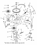 Belts Brakes  Interlock Diagram and Parts List for 281323BVE 84876 Snapper Lawn Tractor