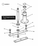 Part Location Diagram of 7600138YP Murray Lawn Mower Spindle Assemblyy