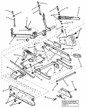 Rails Lift Arms Cam Lift Diagram and Parts List for 301022BE 84701 Snapper Lawn Tractor