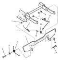 Blade Stop Pedals Diagram and Parts List for 301022BE 84701 Snapper Lawn Tractor