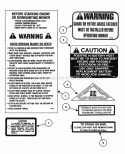 Decals (Part 2) Diagram and Parts List for 301022BE 84701 Snapper Lawn Tractor