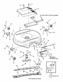 30 Cutting Deck  Deflector Diagram and Parts List for 3013523BVE 7085625 Snapper Lawn Tractor