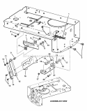 Yoke Lift Components Diagram and Parts List for 301123BVE 84875 Snapper Lawn Tractor
