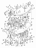 48 Mower Front Deck Diagram and Parts List for W48121K  Snapper Lawn Mower