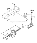 Front Wheels Diagram and Parts List for W32080  Snapper Lawn Mower