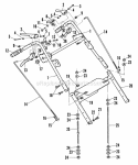 Upper Handle Operator PresenceTraction Linkage Diagram and Parts List for W32142BV  Snapper Lawn Mower