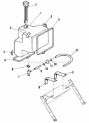Fuel Tank Assembly Diagram and Parts List for W32142BV  Snapper Lawn Mower