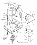 Engine Components Diagram and Parts List for LT145H38GBV 84592 Snapper Lawn Tractor