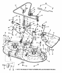 38 Cutting Deck Belts Brakes Diagram and Parts List for LT145H38GBV 84592 Snapper Lawn Tractor