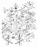 42 Cutting Deck Diagram and Parts List for WLT160H42GBV 84658 Snapper Lawn Tractor