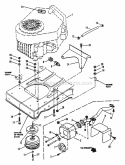 Engine Components Diagram and Parts List for WLT180H48GBV2 84659 Snapper Lawn Tractor