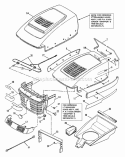 Hood Bumper Headlights  Components Diagram and Parts List for WLT160H42GBV 84658 Snapper Lawn Tractor