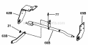 Frame Clutch Brake  Steering Components (Part 2) Diagram and Parts List for WLT180H48GBV2 84659 Snapper Lawn Tractor