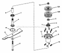 Spindle Assemblies - 48 Cutting Deck Diagram and Parts List for WLT180H48GBV2 84659 Snapper Lawn Tractor