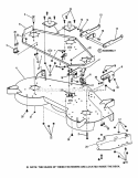 48 Cutting Deck Assembly (Series H) Pt1 Diagram and Parts List for LT180H48HBV2 84725 Snapper Lawn Tractor