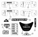 Decals Pt 2 Diagram and Parts List for LT180H42IBV2 84896 Snapper Lawn Tractor