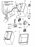 Electrical Components Diagram and Parts List for LT180H42IBV2 84896 Snapper Lawn Tractor