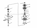 48 Deck Spindle Assembly- Series H Diagram and Parts List for LT180H48HBV2 84725 Snapper Lawn Tractor