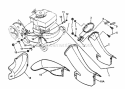 Side Chute Adapter Diagram and Parts List for WMRP216517B 84757 Snapper Lawn Mower