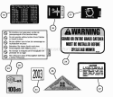 Decals (Cont) Diagram and Parts List for WMRP216517B 84757 Snapper Lawn Mower