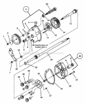 Transmission (Differential) Diagram and Parts List for P216012E  Snapper Lawn Mower